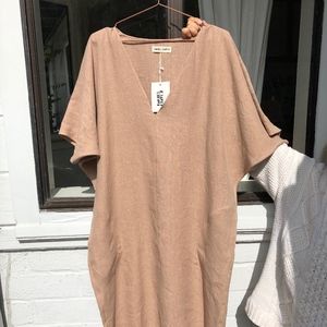 Rachel Craven long v-neck caftan o/s